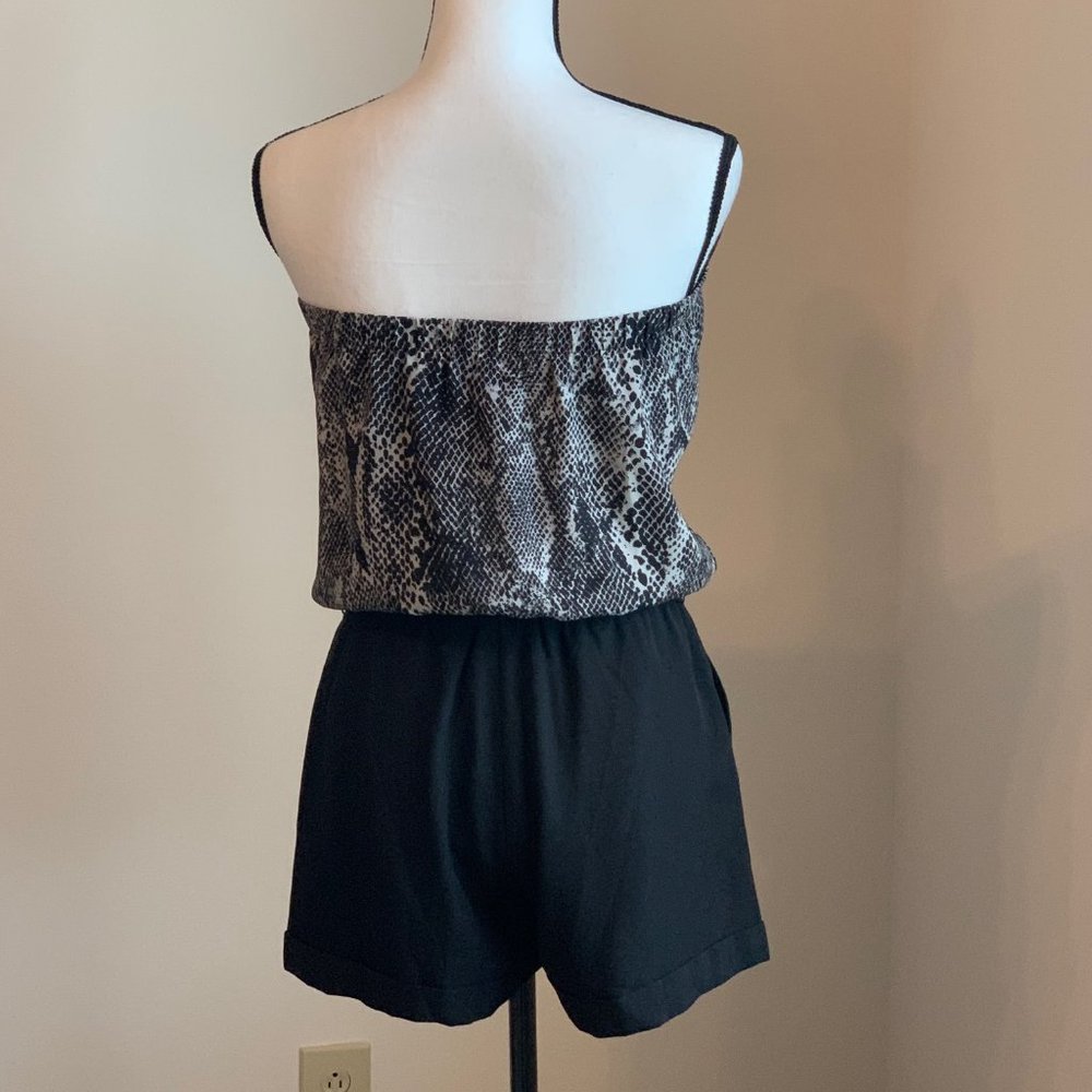 Express Strapless Ruffled Romper - Picture 4 of 5